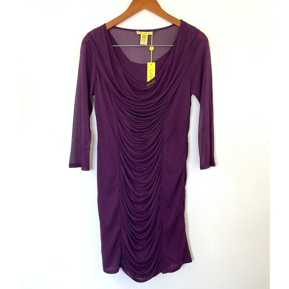 Catherine Malandrino Womens Bodycon Dress Sz.‎ M Burgundy Club Party Event NWT